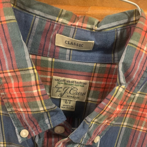 J Crew Large Tall Plaid Shirt - Picture 4 of 4